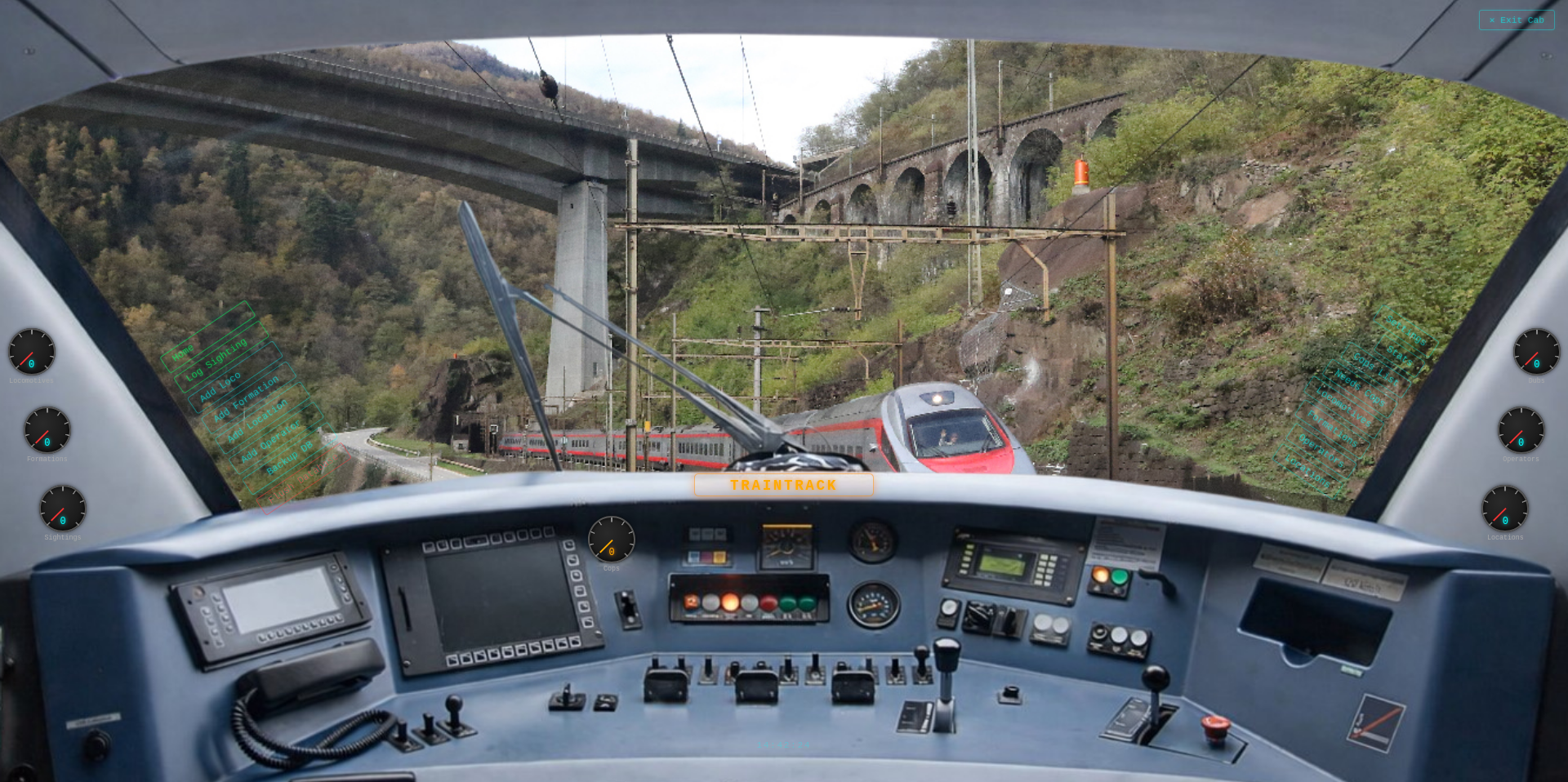TrainTrack train spotting software screenshot